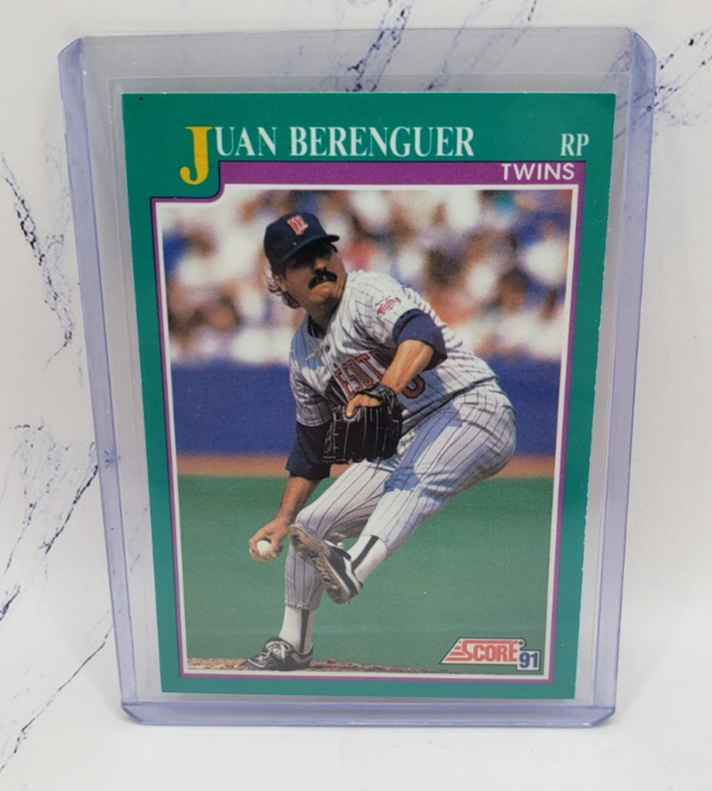 1991 Score Juan Berenguer Minnesota Twins Baseball Card